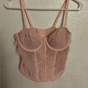 Faded Rose light pink corset top (Size M)
